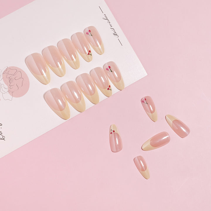 Cherry Blossom Accent Press-On Nails Stornfield