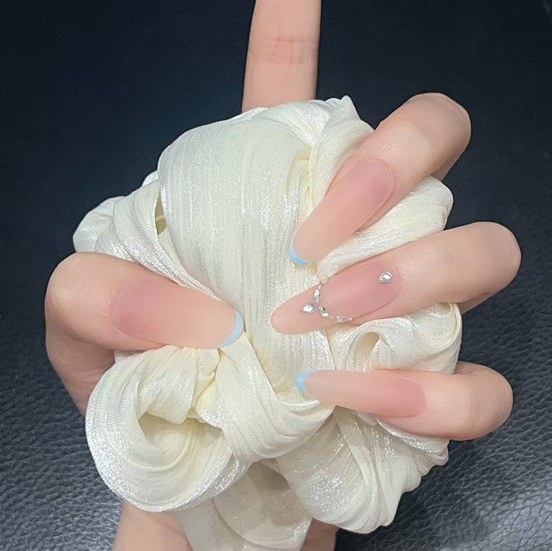Elegant French Tip Press-On Nails