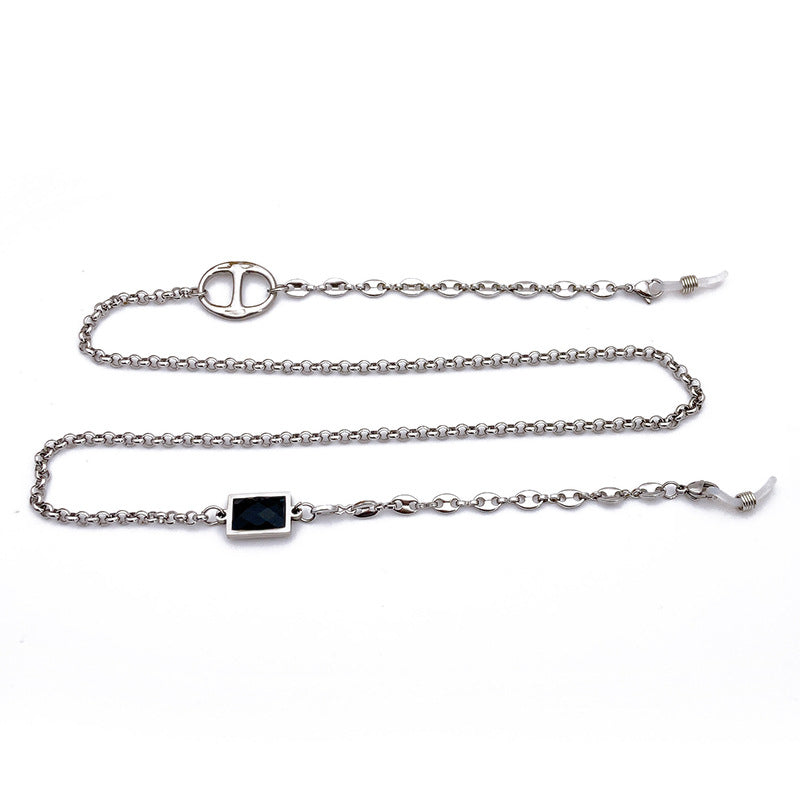 Elegant glasses holder chain with noble pendant Stornfield