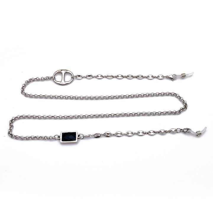 Elegant glasses holder chain with noble pendant Stornfield