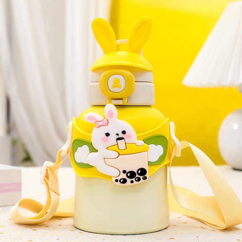 Ladies Insulated Water Bottle with Colorful Rabbit Design Stornfield