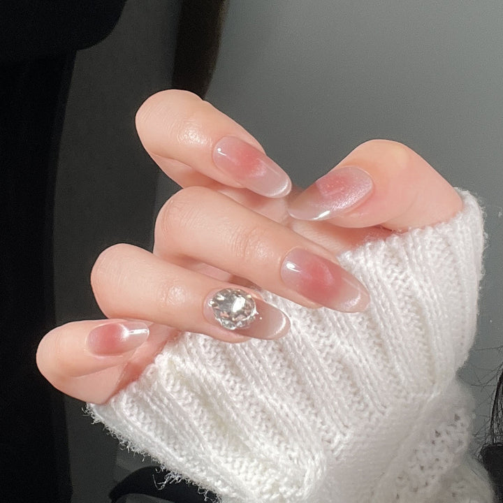 Artistic Floral-Embellished Press-On Nail Art Stornfield