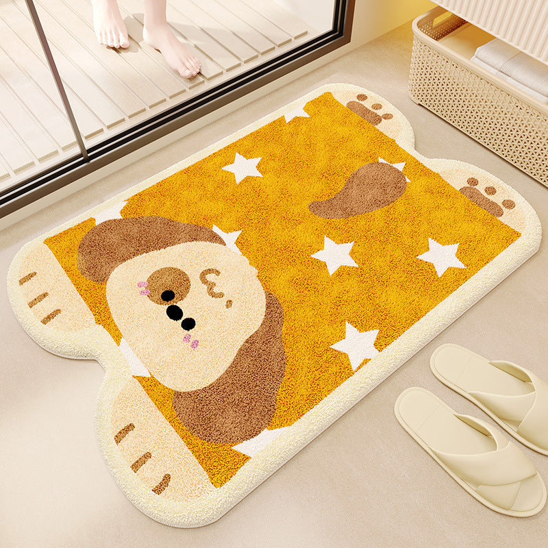Cute Puppy Shaped Bath Mat