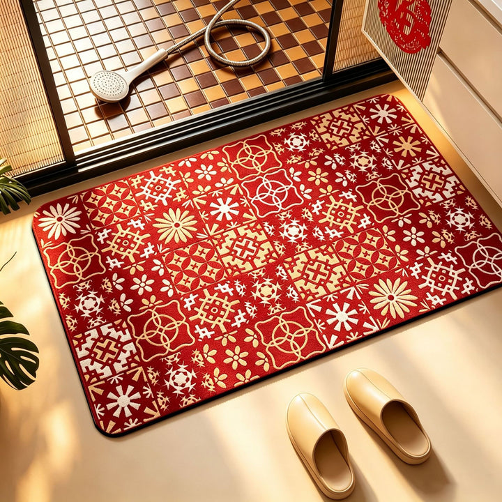 Geometric Patterned Anti-Fatigue Bath Mat Stornfield