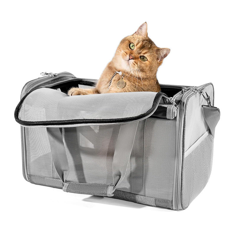 Pet carrier bag with breathable mesh inserts Stornfield