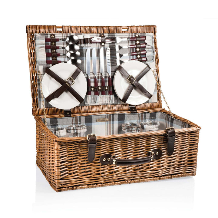 Ladies Picnic Basket with Integrated Utensils and Stylish Details Stornfield