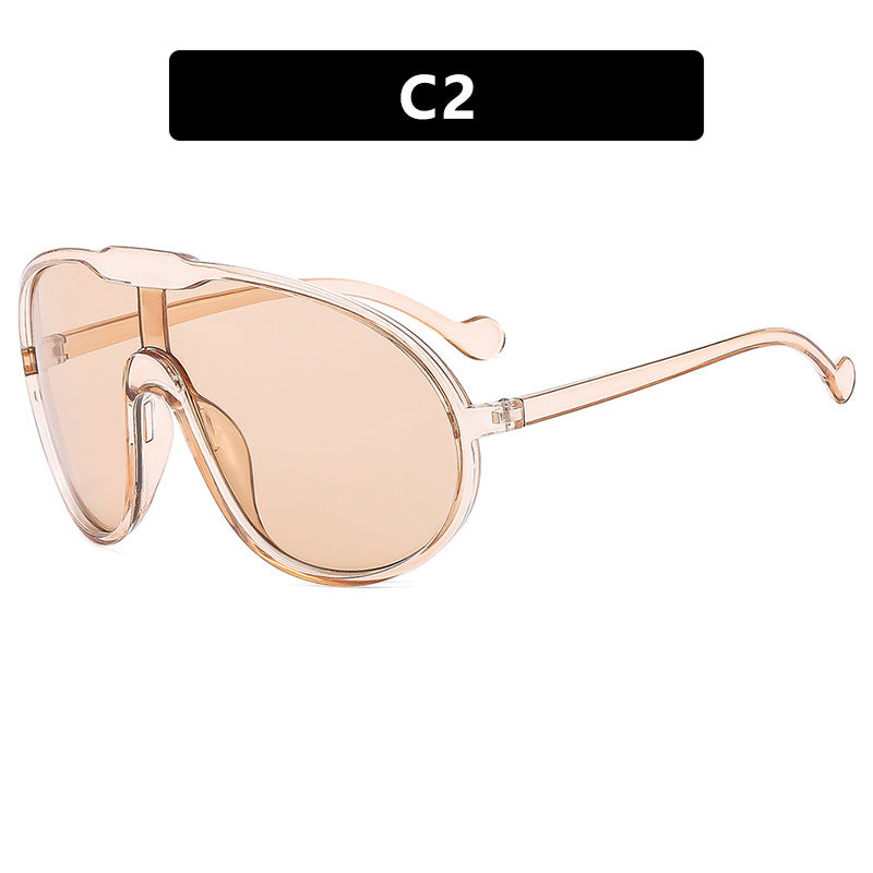 Women's futuristic transparent sunglasses with elegant shape Stornfield