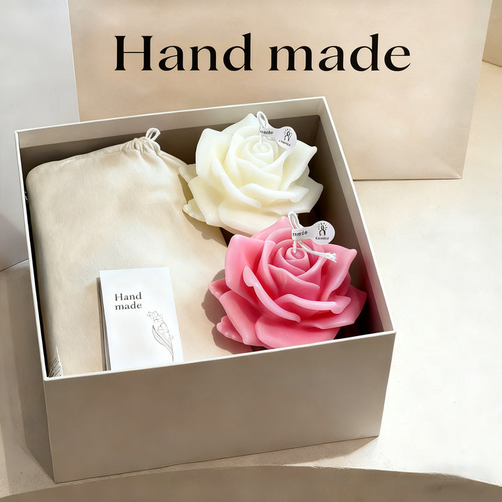 Rose-Shaped Aromatherapy Candle