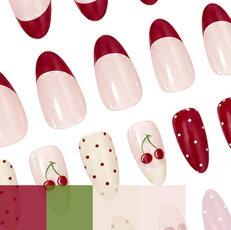 Cherry-Themed Nail Art Enhancements Stornfield