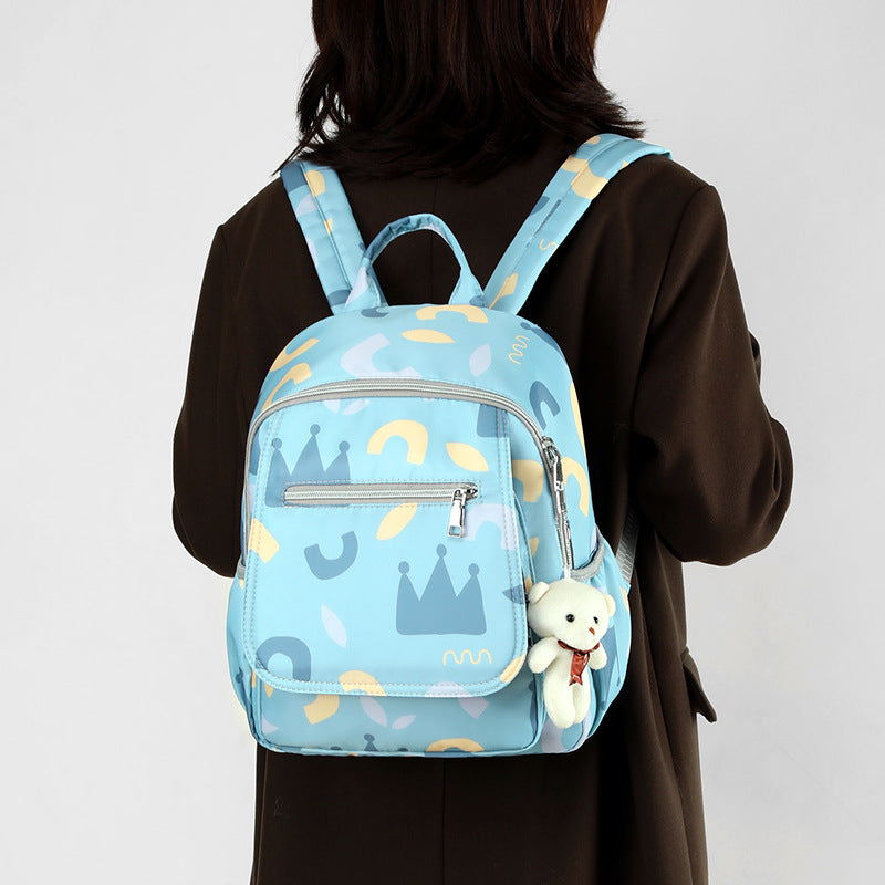 Leisure backpack with creative patterns and versatile compartments Stornfield