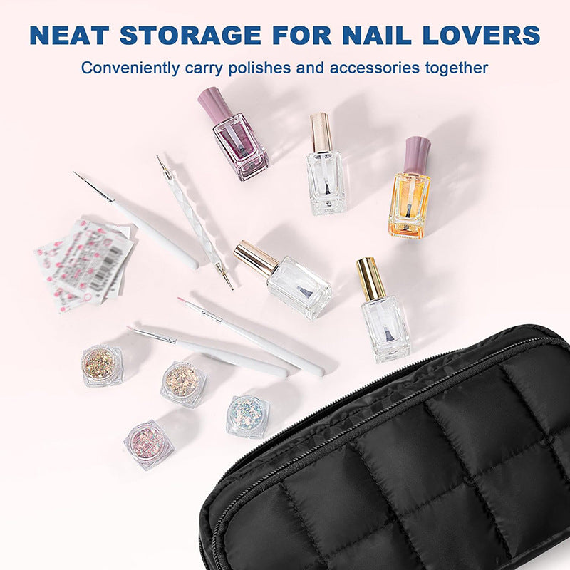 Cosmetic Organizer Bag with Transparent Design and Practical Compartments Stornfield