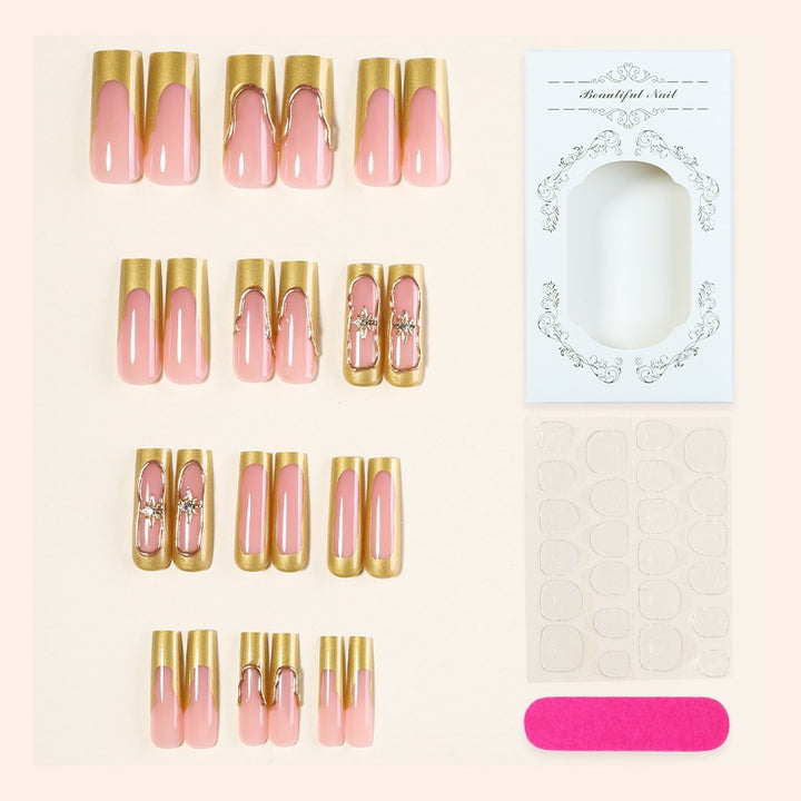Nail set with glamorous decorations and elegant accents Stornfield