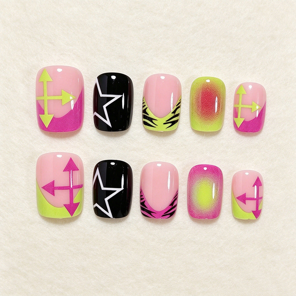 Colorful Abstract Nail Art Set Stornfield