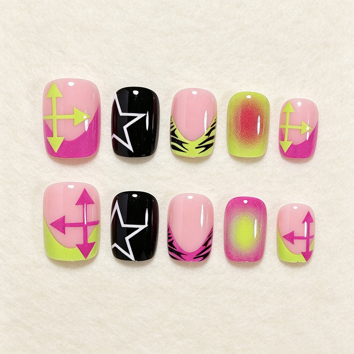 Colorful Abstract Nail Art Set Stornfield
