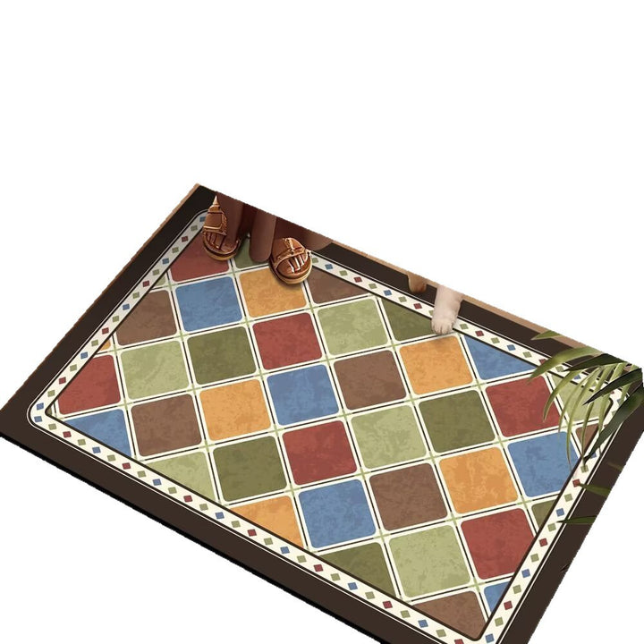 Colorful Patterned Floor Mat Stornfield