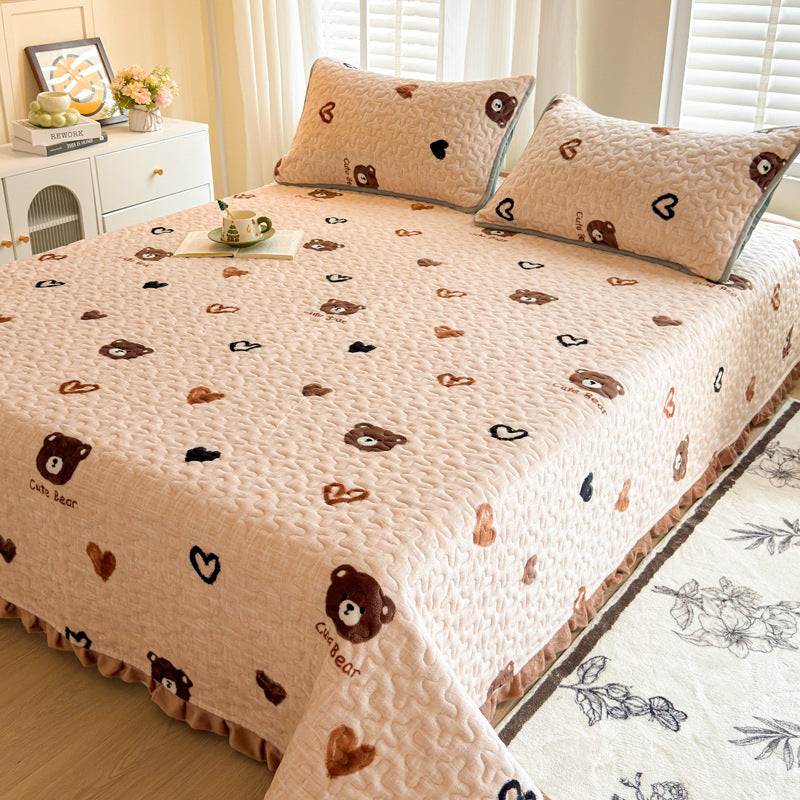 Playful Cartoon-Themed Bedspread Set