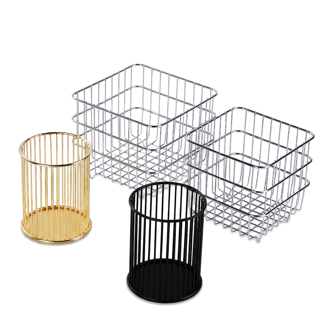 Elegant table organizer made of metal rods Stornfield