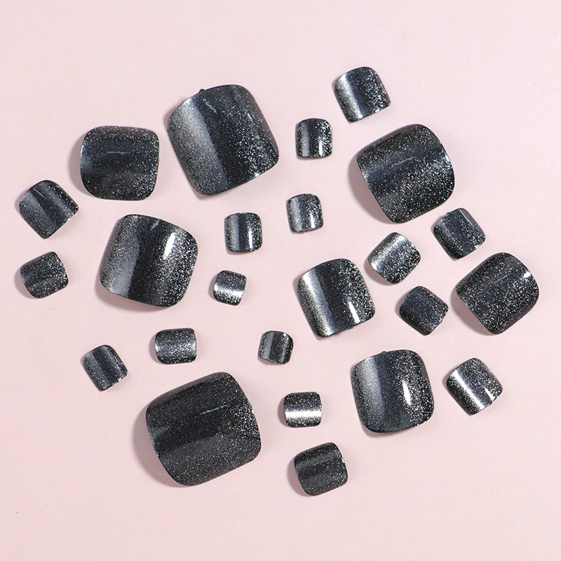 Glittered Press-On Toe Nails Stornfield