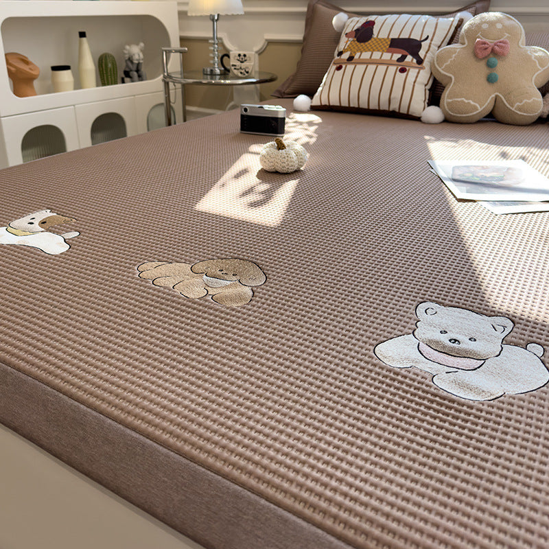 Decorative Embroidered Mattress Cover