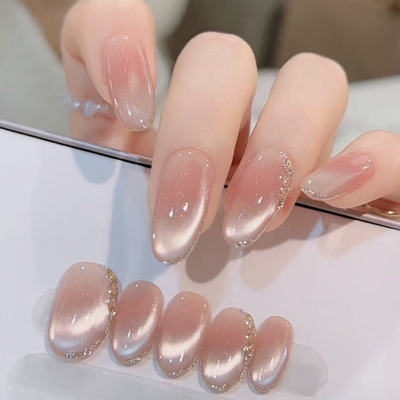 Ombre Glossy Press-On Nail Extensions