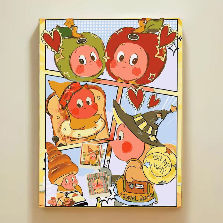Playful Cartoon Themed Wall Art Canvas Print Stornfield