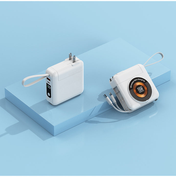 Portable charger with integrated wireless fast charging Stornfield