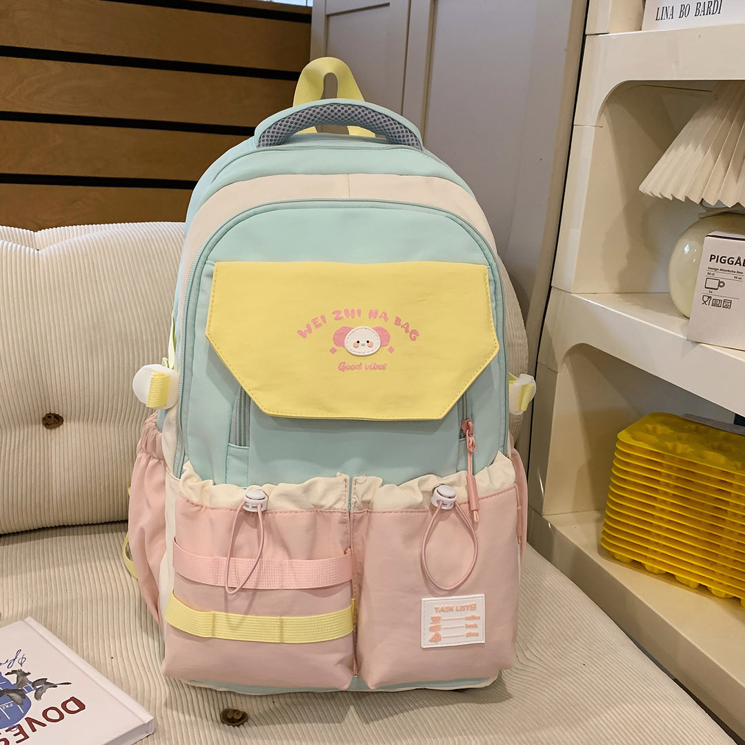 Playful Illustrated Multi-Pocket Backpack Stornfield