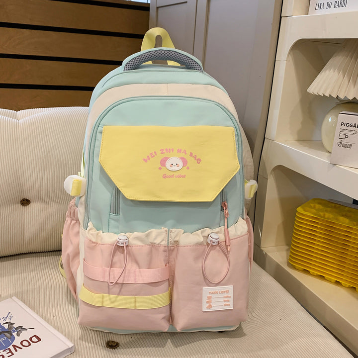 Playful Illustrated Multi-Pocket Backpack Stornfield