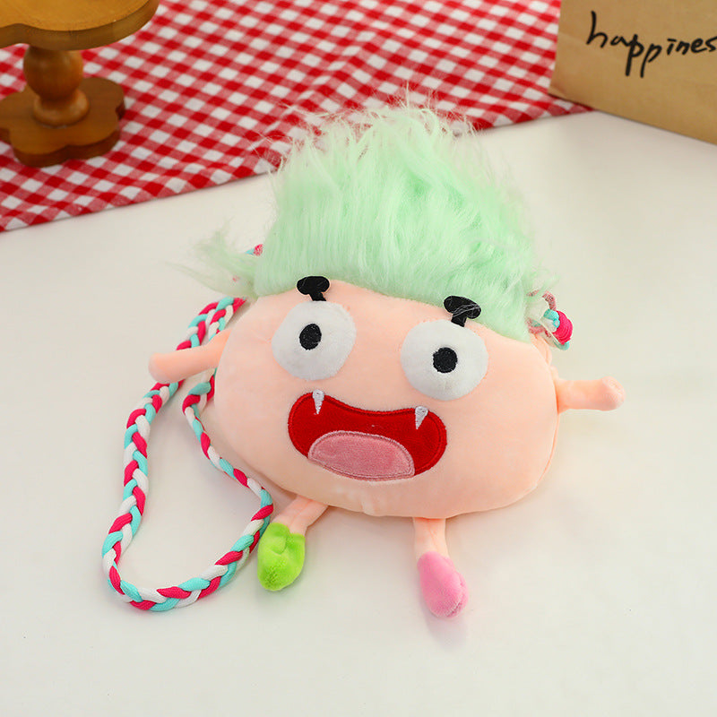 Plush Cartoon Monster Mini Backpack