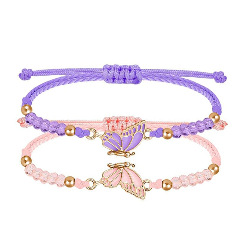 Butterfly Charm Necklace and Bracelet Set Stornfield