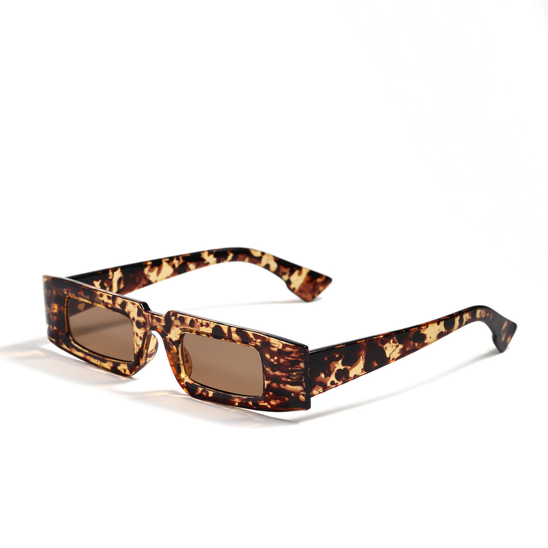 Women's fashionable geometric sunglasses with transparent frame and polarized lenses Stornfield