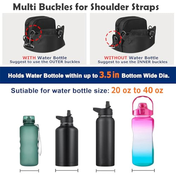 Multifunctional shoulder bag with water-repellent material Stornfield