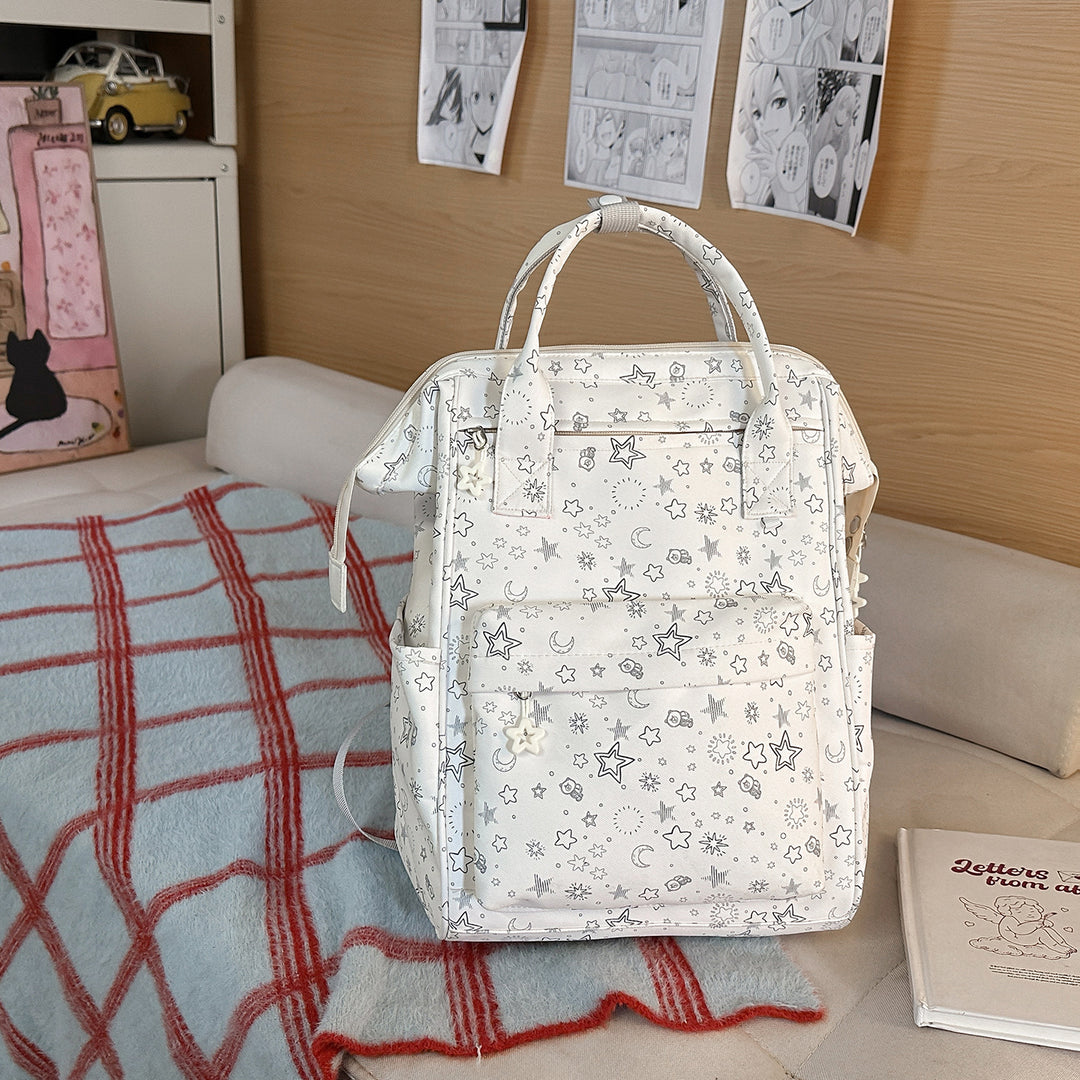 Stylish Star-Patterned Backpack Stornfield