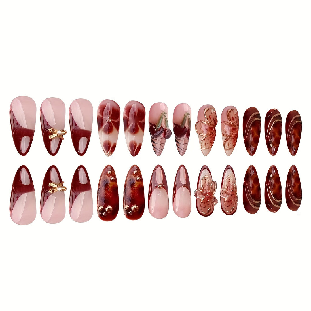 Creative Artistic Press-On Nail Design Stornfield
