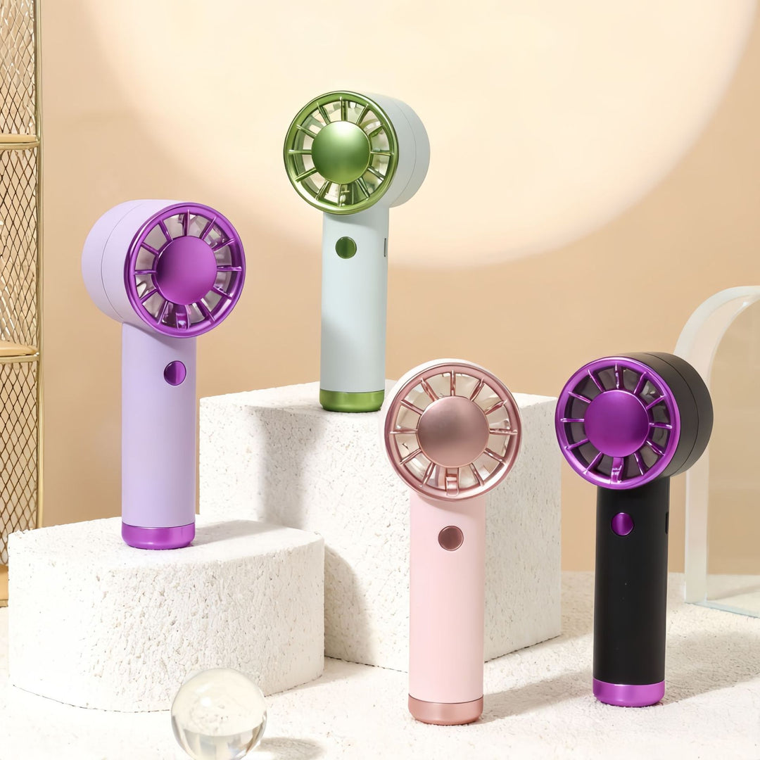 Women Portable Hand Fan with powerful battery technology and elegant design Stornfield
