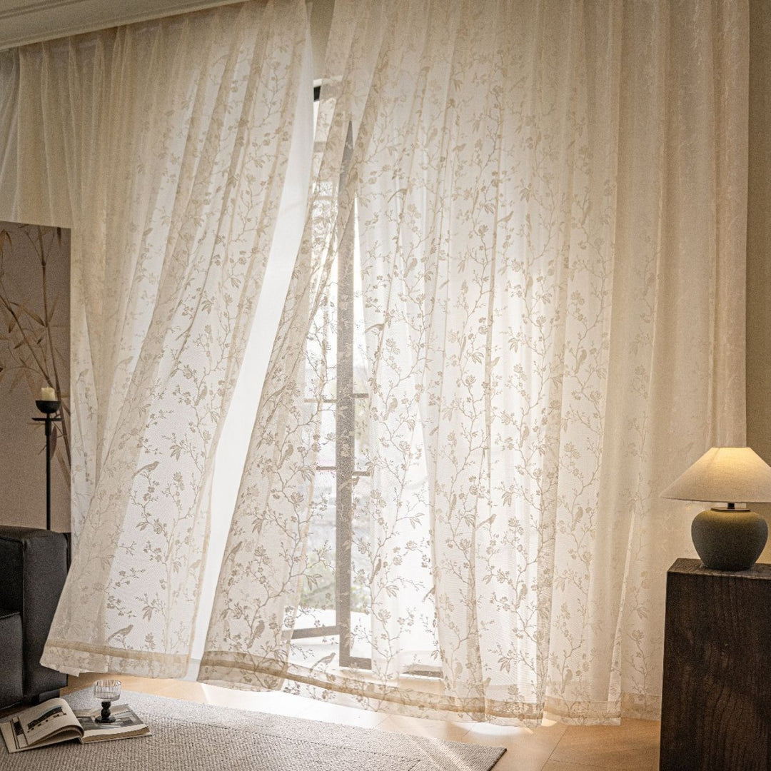 WoLace Embroidered Sheer Curtain Stornfield