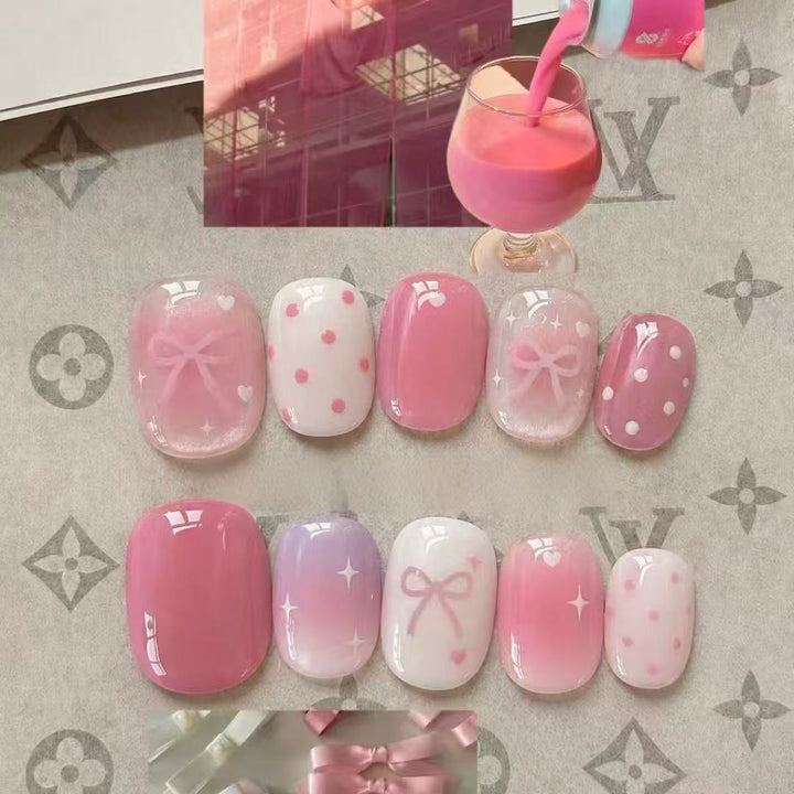 Romantic Heart-Themed Nail Art Set Stornfield
