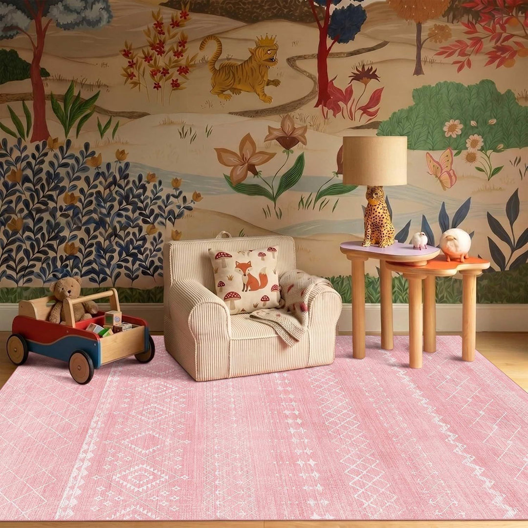 Checkerboard Pattern Area Rug