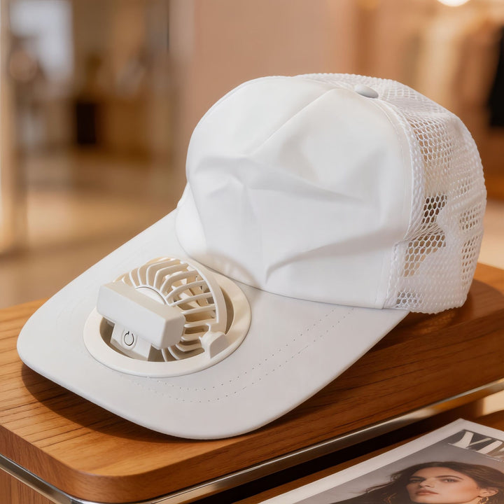 Unisex cap with integrated fan Stornfield