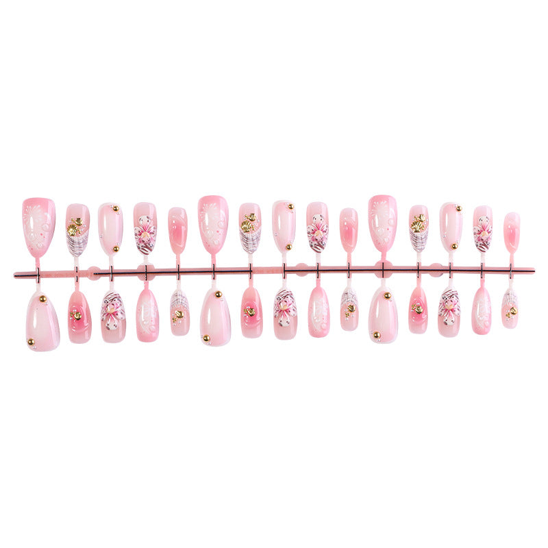Creative Floral Press-On Nail Set Stornfield