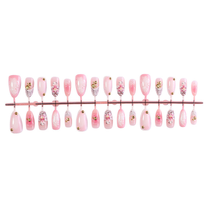 Creative Floral Press-On Nail Set Stornfield