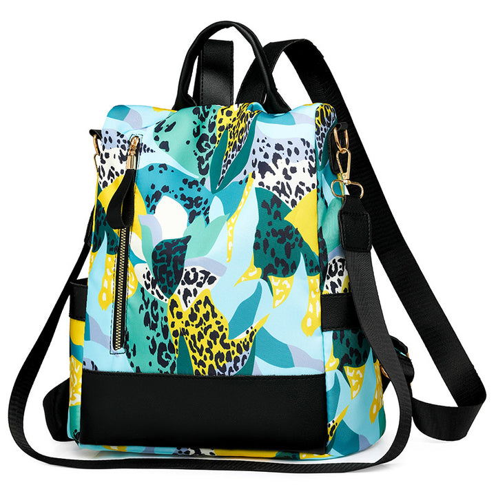 Floral Print Multi-Pocket Backpack Stornfield