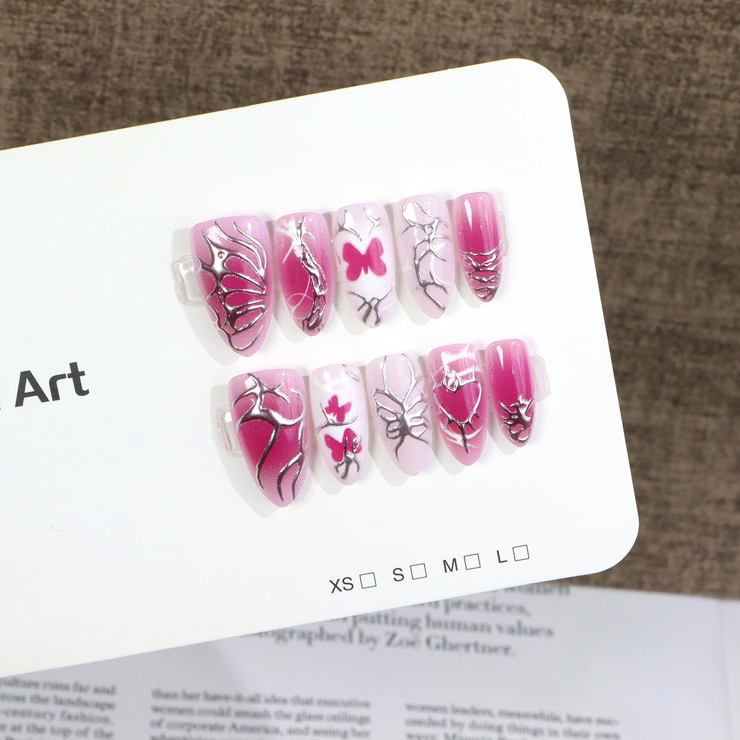 Artistic Butterfly Press-On Nail Set Stornfield