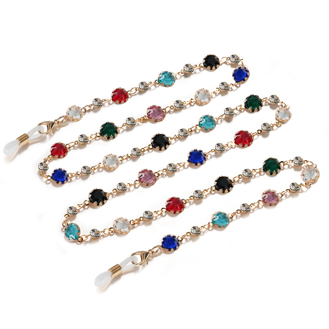 Crystal-Embellished Eyewear Chain Stornfield