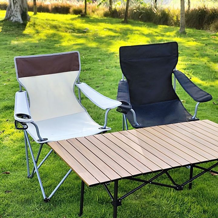 Women's Comfortable Folding Chair with Integrated Cup Holder Stornfiled