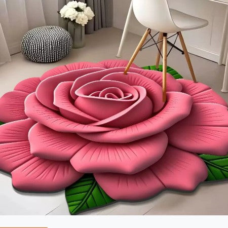 Floral-Themed 3D Area Rug Stornfield