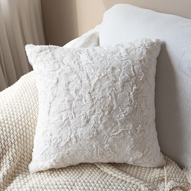 Cozy decorative cushion with textured surface
