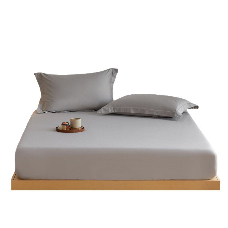 Deep-Pocket Fitted Bed Sheet with All-Around Elastic Cotton-Sateen Fit