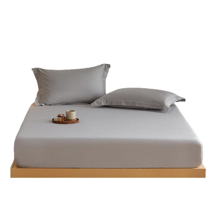 Deep-Pocket Fitted Bed Sheet with All-Around Elastic Cotton-Sateen Fit