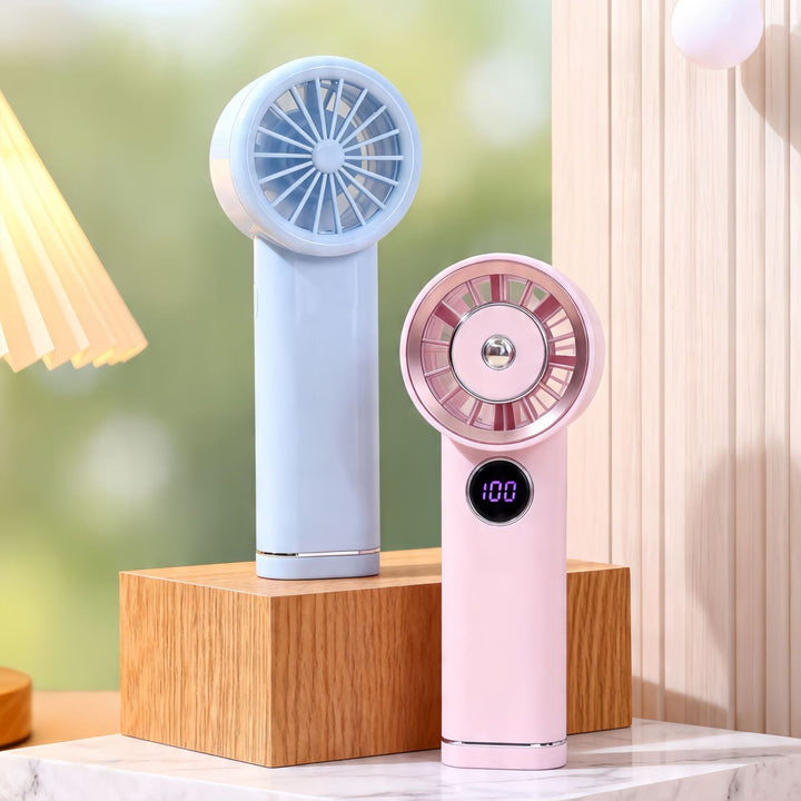 Portable USB Hand Fan with LCD Display Stornfield